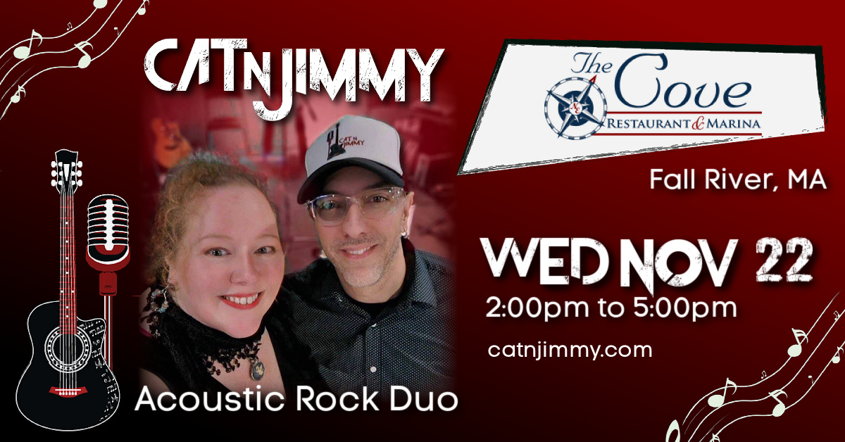 Cat 'n Jimmy | The Cove | Night Before Thanksgiving | Acoustic Duo | catnjimmy.com