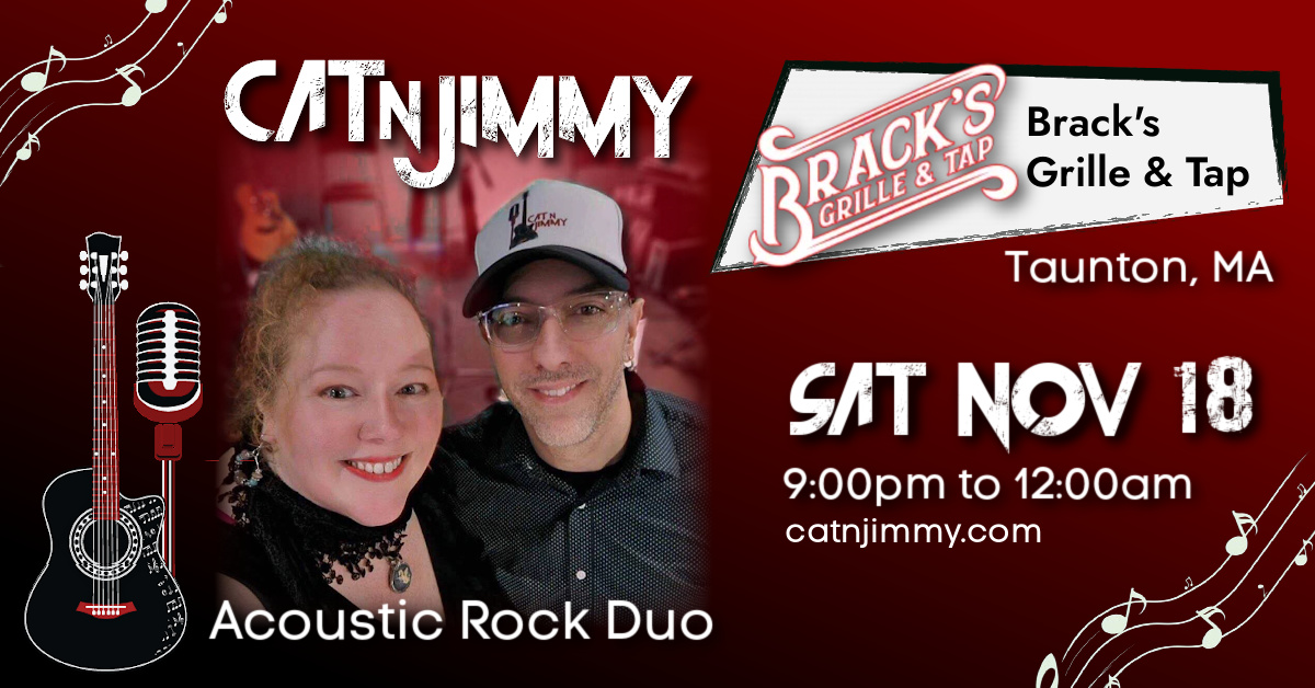 Cat 'n Jimmy | Brack's Taunton | Acoustic Duo | catnjimmy.com