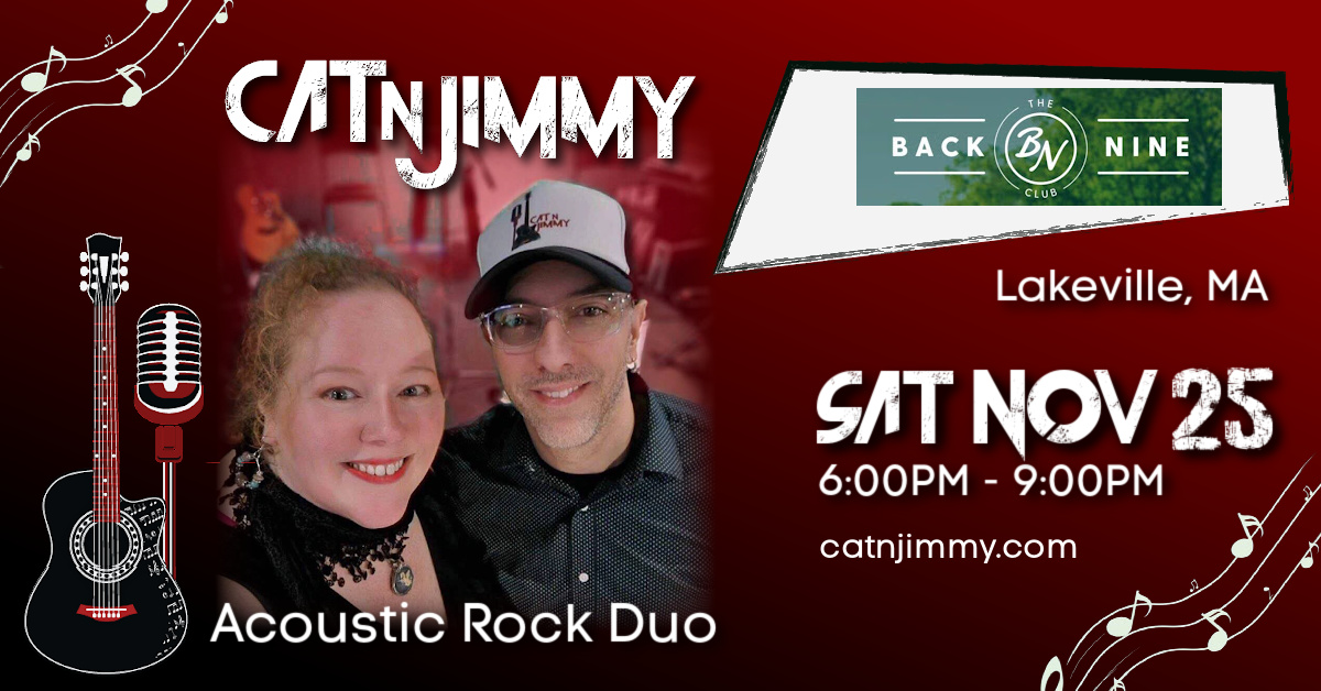 Cat 'n Jimmy | The Back Nine Pub | Acoustic Rock Duo | catnjimmy.com