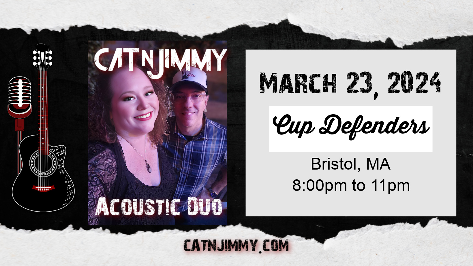 Cat 'n Jimmy | Cup Defenders | Bristol, RI | Acoustic Duo | catnjimmy.com