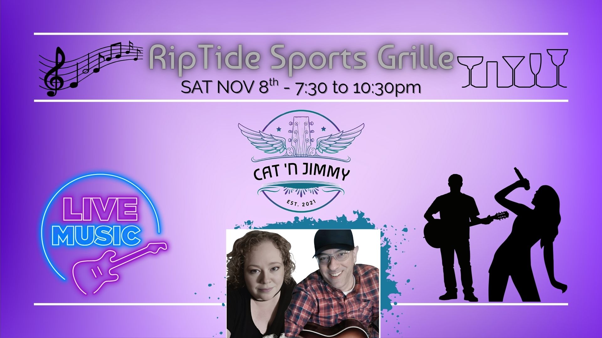Cat 'n Jimmy | RipTide Sports Grille | Tiverton, RI