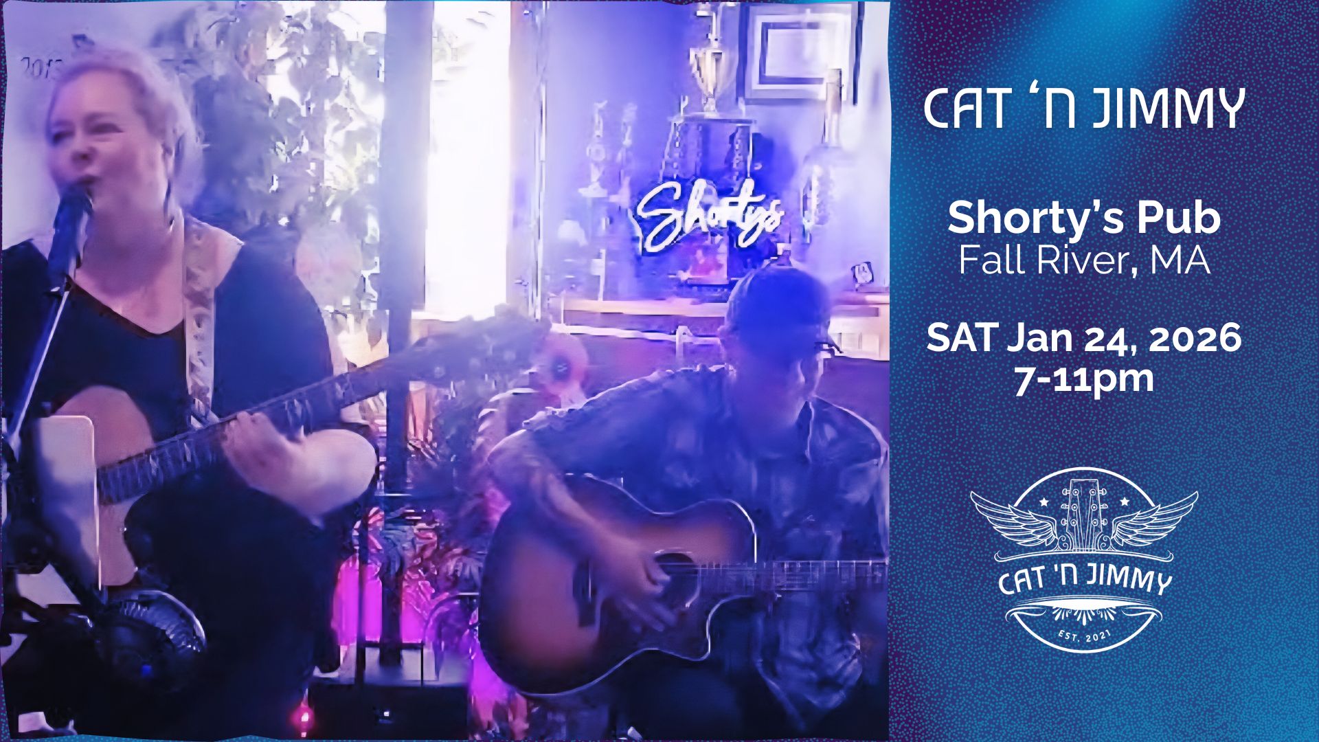 Cat 'n Jimmy Live at Shorty's Pub | Fall River, MA | catnjimmy.com