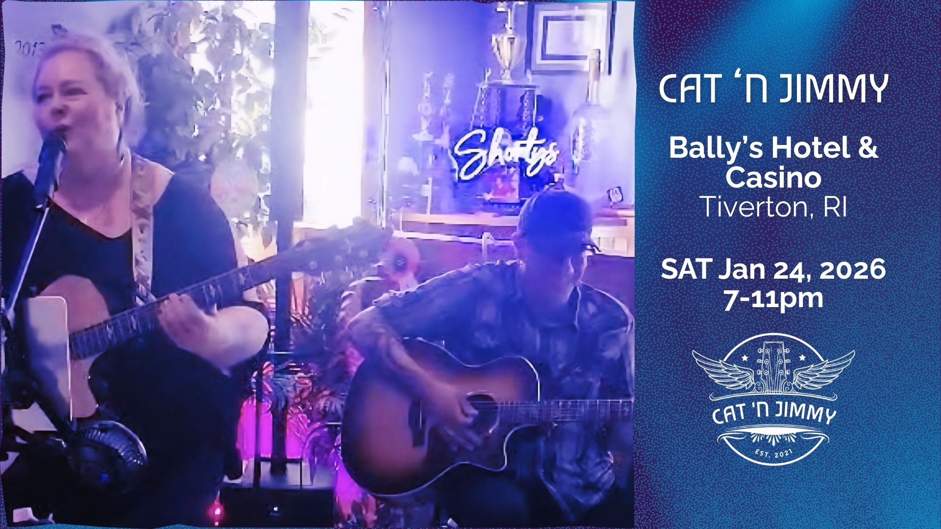 Cat 'n Jimmy | Bally's Hotel & Casino | Tiverton, RI | catnjimmy.com