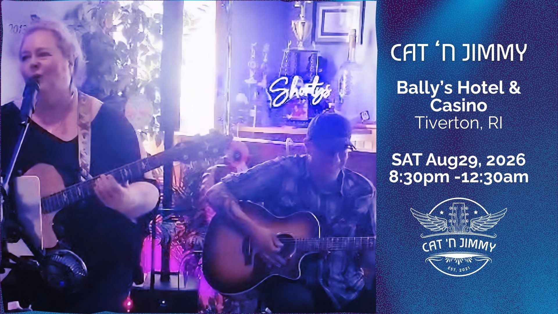 Cat 'n Jimmy | Bally's Tiverton | Tiverton, RI | catnjimmy.com
